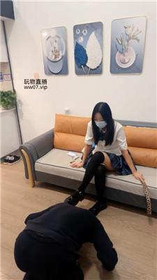 图片[1]-【少主】JK皮鞋黑袜踩-人体烟灰缸 bf50667-绳艺套路资源网
